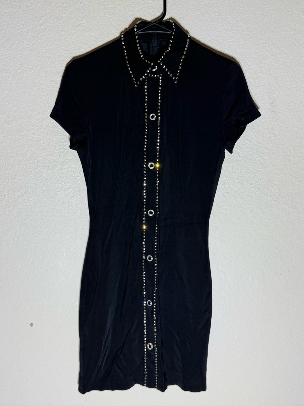 Tadashi Shoji Vintage Stud-Trim Black Dress. Size small.